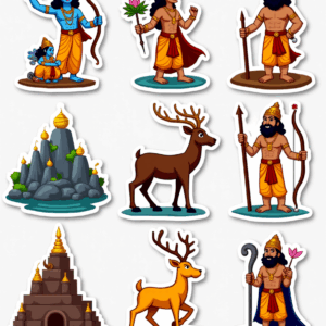 Indian Mythology - Sticker Sheet v21